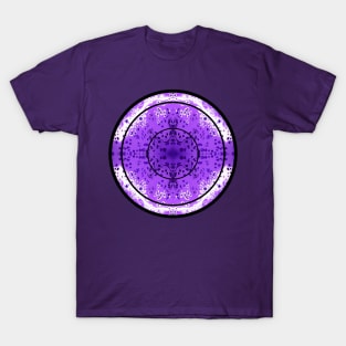 Lavender Purple Paint Pour Pattern T-Shirt